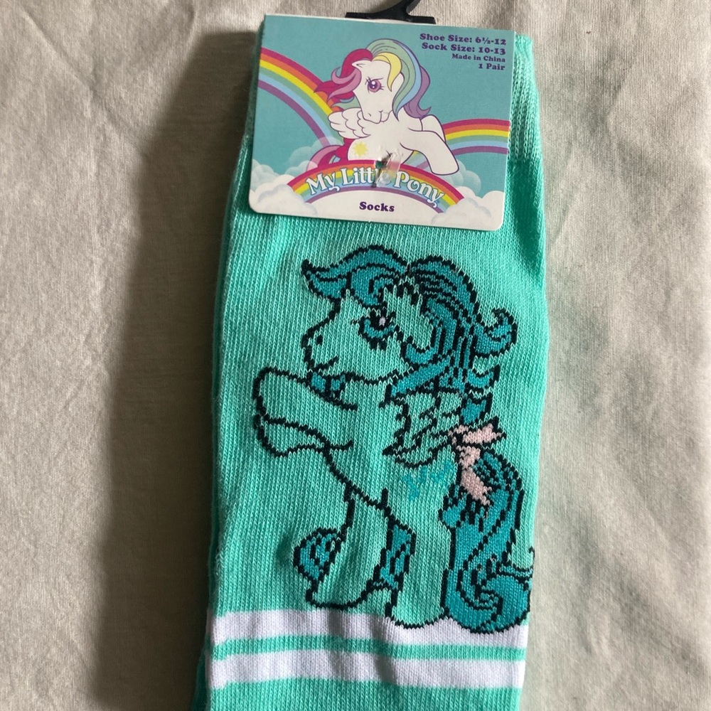 My Little Pony Teal Crew Socks